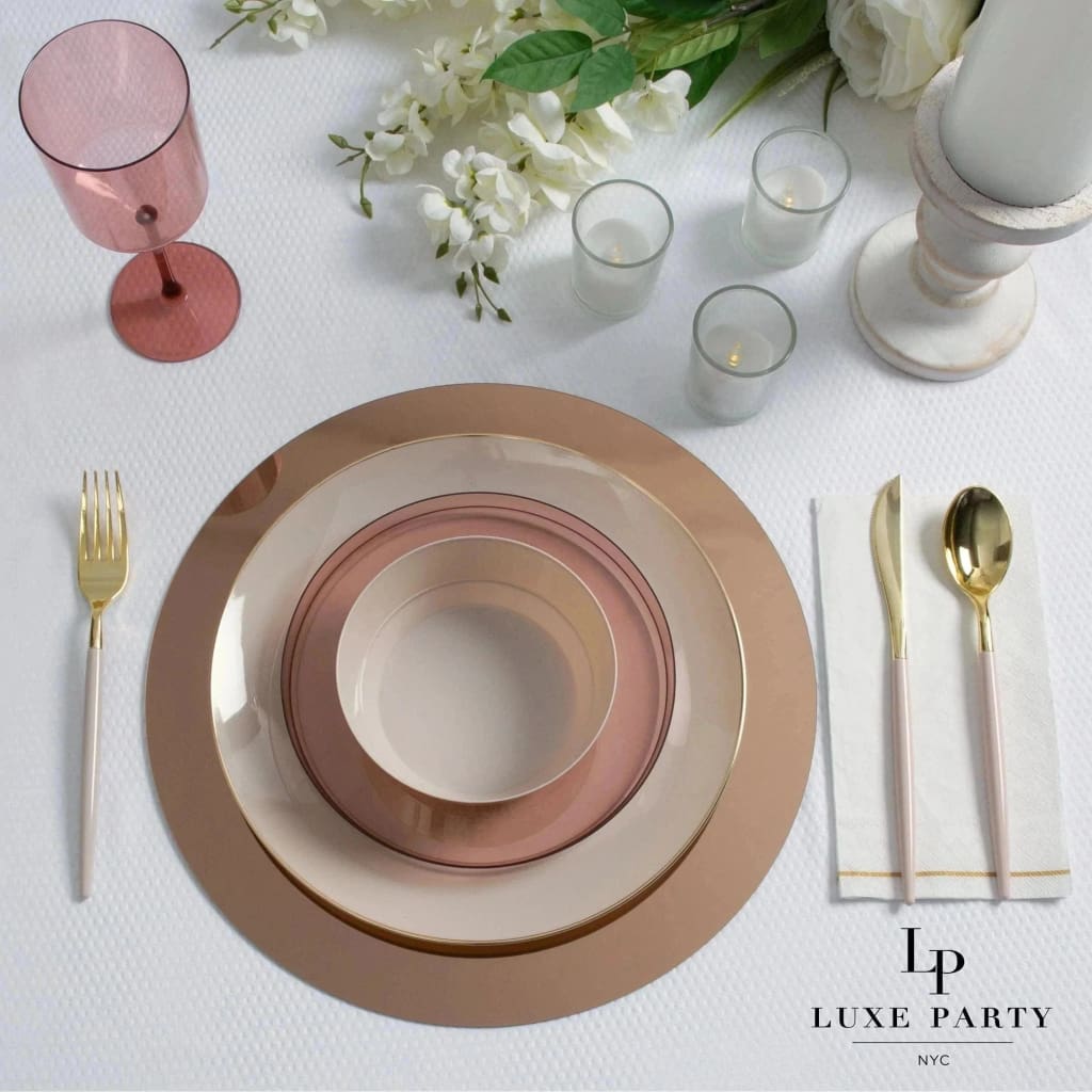 13 Bronze Round Light Weight Mirror Charger Plate | 1 Charger