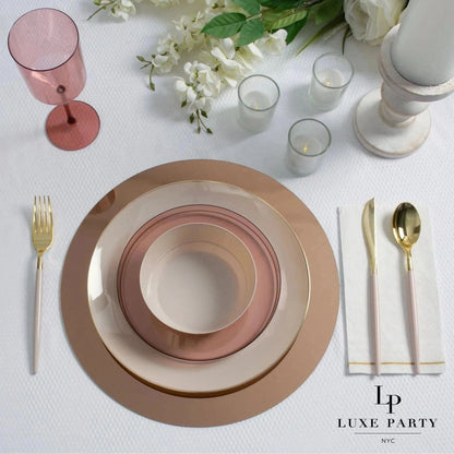 13 Bronze Round Light Weight Mirror Charger Plate | 1 Charger