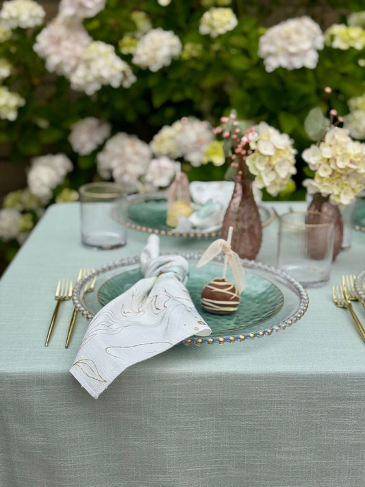 Sage Burlap - Spill Proof