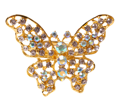 Gold Beaded Butterfly